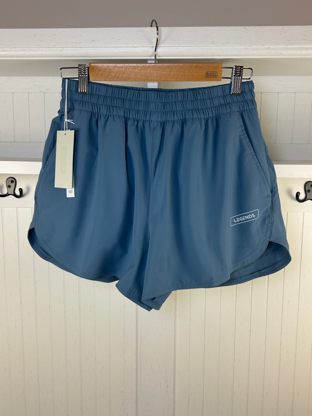 Legends Blue Running Shorts Sz S 2.5” Inseam Built-In Liner Athleisure NWT